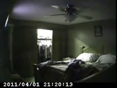 Oversexed wife gets recorded on a hidden cam in the process of masturbation 